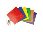 Eduplay 120385 Set Di 6 Tavolette Geo Da 23 Cm, Multicolore (1 Set)
