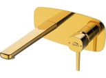 Miscelatore Da Incasso Per Lavabo Con Presa Klik Klak Oro Pola Laveo