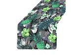 Bertoni Runner Da Tavola In Feltro, Tovaglia Con Motivo Panca Decorazione Tavola Lambada Verde 95X33 Cm