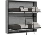 Itamoby - Letto Doppio A Scomparsa Kando Cemento
