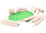 Eduplay 370073 Set Di Attrezzi In Legno Per Modellare La Creta, Naturale, 12 Pezzi (1 Set)