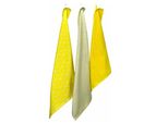 Asciugamani Da Cucina E Da Tè Set Di Asciugamani Da Cucina - 1 Asciugamano Da Cucina E 2 Asciugamani Da Tè - Giallo