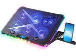 Evolveo Ania 9 Rgb, Supporto Regolabile Per Laptop E Telefono, Retroilluminazione, Controllo Della Velocità, Ntb 10-17""