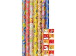 Carta Da Regalo Benza Sinterklaas - 2,5 Metri X 70 Cm - 5 Rotoli Con Etichette Incluse