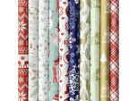 Benza Assortimento Di Carta Da Regalo Per Natale, Carta Natalizia K23 - 2 Metri X 70 Cm - 10 Rotoli