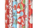 Assortimento Di Carta Da Regalo Natalizia K25 - 200 X 70 Cm - 5 Rotoli