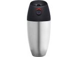 Tazza Da Caffè In Acciaio Inox Premium Con Isolamento Sottovuoto - To Go - Tazza Da Viaggio Thermo Mug Push & Drink - 300 Ml - Chrome