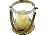 Lanterna Con Candela Led - 13 X 13 X 14 Cm