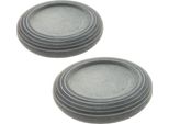 Ptmd - Portacandele Per Candele A Colonna - Pietra Ollare - Ø 12 X 2,5 Cm - 2 Pezzi