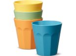 Rimanete Freschi! - Bicchiere In Plastica - Set Di 4 - 300 Ml Per Bicchiere