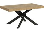 Itamoby - Tavolo Allungabile 160/420X90 Cm Volantis Quercia Natura Gambe Antracite