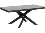 Itamoby - Tavolo Allungabile 180/284X90 Cm Volantis Evolution Cemento Telaio E Gambe Antracite