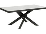 Itamoby - Tavolo Allungabile 180/440X90 Cm Volantis Evolution Bianco Frassino Telaio E Gambe Antracite