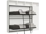 Itamoby - Letto Doppio A Scomparsa Kando Comp.I Bianco Frassino