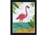 Kit Per Ricamo A Punto Croce Design Works "Flamingo"", Schema Contato, 13X18 Cm"