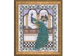 Confezione Da Ricamo A Punto Croce Design Works "Peacock"", Schema Contato, 25X30Cm"