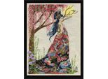 Kit Punto Croce Contato Design Works "Queen Of Silk"", 40X56Cm"
