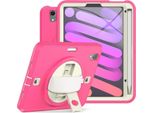 Custodia Per Ipad Mini 6 8,3" Con Supporto E Tracolla Rosa"