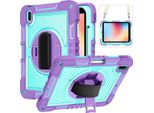 Custodia Per Ipad Mini 6 8,3" Con Supporto E Tracolla Viola"