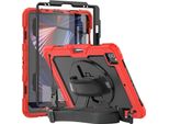 Custodia Per Ipad Pro 5/4 12,9" Con Supporto E Tracolla Rossa"