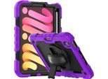 Custodia Per Ipad Mini 6 8,3" Con Supporto E Tracolla Viola"