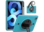 Custodia Per Ipad Air 5/4 10,9"/Pro 11 Con Tracolla Turchese"
