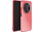 Avizar, Custodia Glitterata Per Xiaomi Redmi 14C Antiurto Scintillante, Rosso