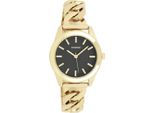 Quarzuhr OOZOO, gold (goldfarben, schwarz), Armbanduhren, Damen, Armbanduhr, Damenuhr, analog