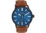 Quarzuhr OOZOO, braun, Armbanduhren, Herren, Armbanduhr, Herrenuhr, Lederarmband, analog