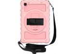 Custodia Per Ipad 10,2 Pollici (2019/2020/2021) Con Cinturino E Supporto Rosa