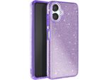 Avizar, Custodia Glitterata Per Samsung Galaxy A06 Antiurto Scintillante, Viola