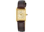 Quarzuhr SEIKO, braun (dunkelbraun), Armbanduhren, Damen, Armbanduhr, Damenuhr, Lederarmband