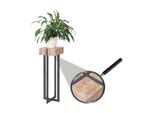 Blumentisch MCW-A15, Beistelltisch Tisch BlumensäUle, Tanne Holz Rustikal Massiv Mvg-Zertifiziert 100X32X32Cm