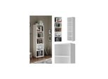 Vicco BüCherregal Bob Weiß 40 X 132 Cm Mit 5 FäChern