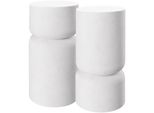 Tectake® 2Er Set Beistelltisch , Chubby-Design, Wetterfest, 28 X 54,5 Cm