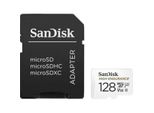 SANDISK microSD-Speicherkarte 128 GB 100 MB/s Klasse 10 mit Adapter