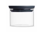 Brabantia 298301 Vaso Di Vetro Rotondo Grigio, Trasparente