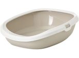 Savic Katzentoilette "Gizmo Large"" 52 X 39,5 X 15 Cm Moka / Weiß"