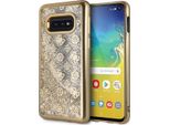 Guess Guhcs10Lpeolggo S10E G970 ZłOty/Oro Custodia Rigida 4G Peony Liquid Glitter