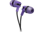 Canyon SEP-4, Eleganti Cuffie In-Ear, Per Smartphone, Microfono E Controllo Integrati, Cavo Piatto, Viola
