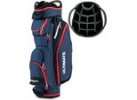 Costway Borsa Da Golf Per Attrezzatura Da Golf, Borsa Per Mazze Da Golf Con 14 Scomparti A Tutta Lunghezza, 8 Tasche, Copertura Antipioggia E Borsa Termica Per Bevande, Leggera, Navy