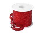 PrÄSent 20109-609 PrÄSent Geschenkband Glitter Star MattgläNzend Rot 10,0 Mm X 100,0 M