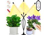 Lampada A Led Per Piante A Spettro Completo IP65 Dimmerabile, Clip Di Luce Per Piante A 3 Modalità, Lampada Di Crescita Con Timer Telecomandato Per Piante D'appartamento (3 Tubi Luminosi)