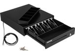 Cassetto Per Contanti Vevor Cassetto Per Contanti Quadrato Da 13 Pollici 4 Scomparti Per Banconote E 5 Scomparti Per Monete