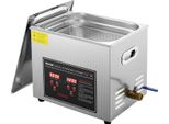 Vevor Pulitore A Ultrasuoni Pulitore A Ultrasuoni Per Acciaio Inox 351 W, 10 L Pulitore A Ultrasuoni Con Display Digitale 0-30 Min, Pulizia A Ultrasuoni Per Gioielli, Occhiali, Orologi Ecc.