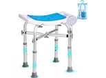 Vevor Sgabello Da Doccia Sedia Da Doccia 405-480 Mm Regolabile In Altezza, Sgabello Da Bagno Sedile Da Bagno 226,8 Kg Capacità Di Carico, Stabile Sgabello Da Doccia Ausilio Da Bagno Struttura In Lega Di Alluminio, Sedile Da Doccia Sgabello Da Bagno Blu