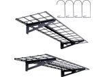 Vevor Scaffale Da Garage 1220X312X115 Mm Per Strato Stoccaggio Utensili 90,7 Kg Per Strato Portautensili A Parete 122 X 30,5 Cm Scaffale Spazio Di Stoccaggio Scaffali Metallo Scaffale Organizzatore Di Utensili Scaffali A Parete