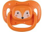 Canpol Babies Cute Animals Succhietto Simmetrico In Silicone Arancione 34/924 0-6 Mesi, 1 Pezzo