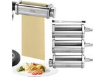 Vevor 3 Pezzi Macchina Per Pasta Manuale In Acciaio Inox, Macchina Per Pasta Fresca Manuale In Acciaio Inox Macchina Per Pasta Piatta Italiana Macchina Per Pasta Incl. Spazzola Di Pulizia Per Spaghetti, Lasagne Ecc.