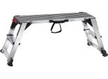 Vevor Banco Da Lavoro Pieghevole In Alluminio 100X30X48,7Cm Piattaforma Di Lavoro 200Kg Capacità Di Carico Banco A Gradini Con Serrature Di Sicurezza Scala A Gradini Per Casa Ufficio Officina E Garage Argento